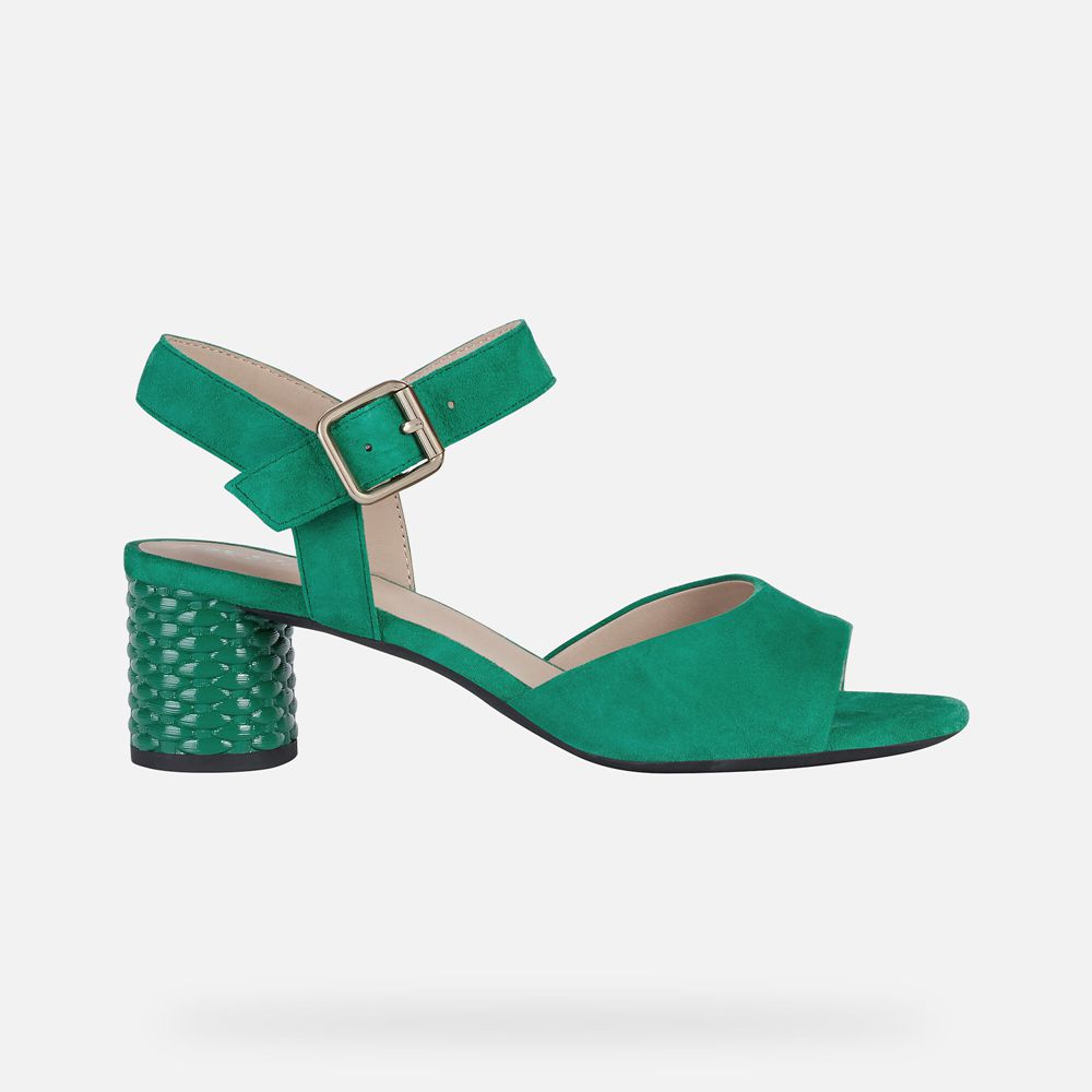 Sandales Geox Ortensia - Vert - Femme 140356-PFX